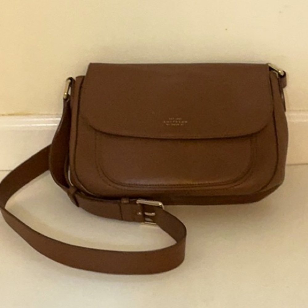 Smythsons of Bond Street leather crossbody bag